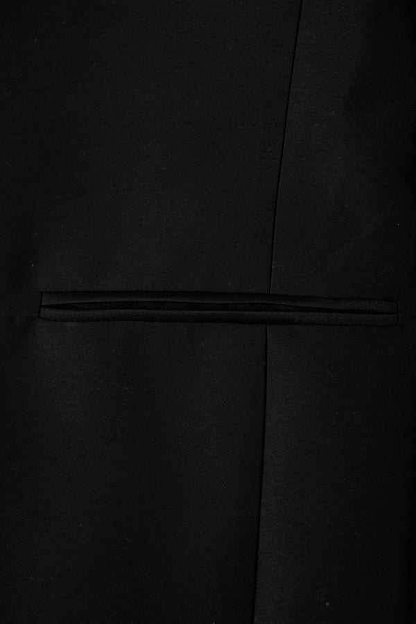 CLASSIC LAPEL BLAZER IN SILK WOOL