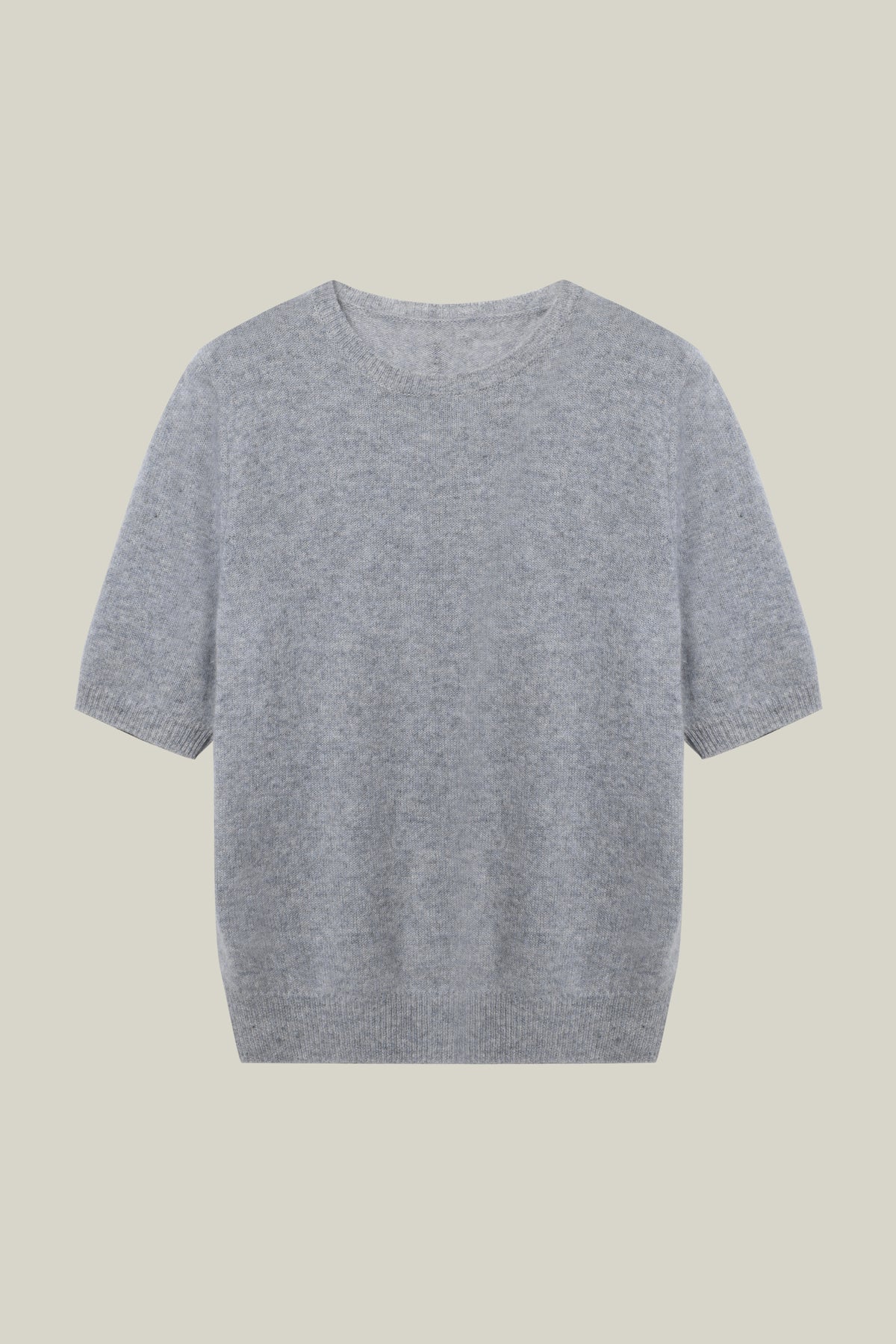 CLASSIC SHORT SLEEVE CREW-NECK IN CASHMERE
