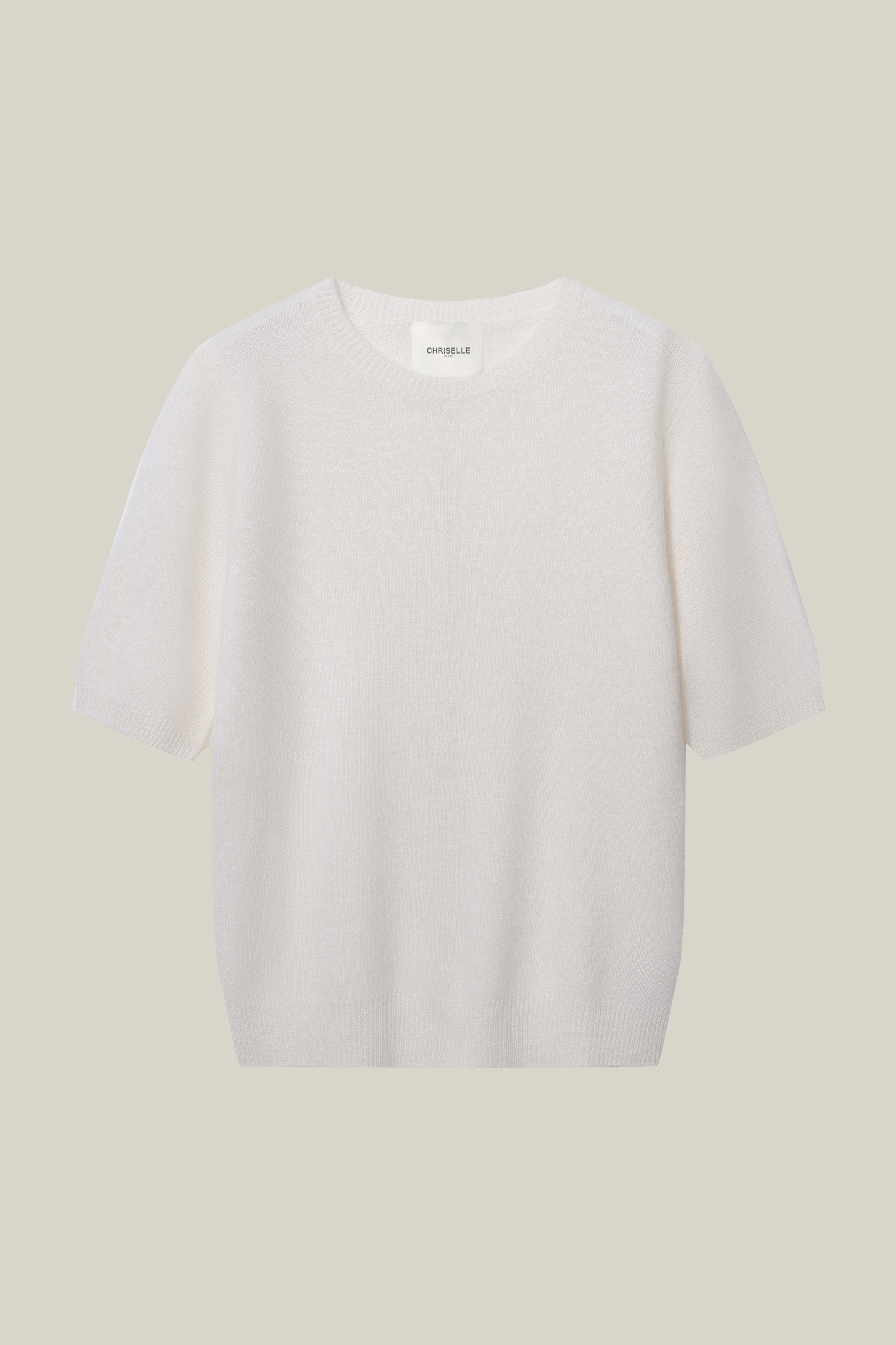 CLASSIC SHORT SLEEVE CREW-NECK IN CASHMERE