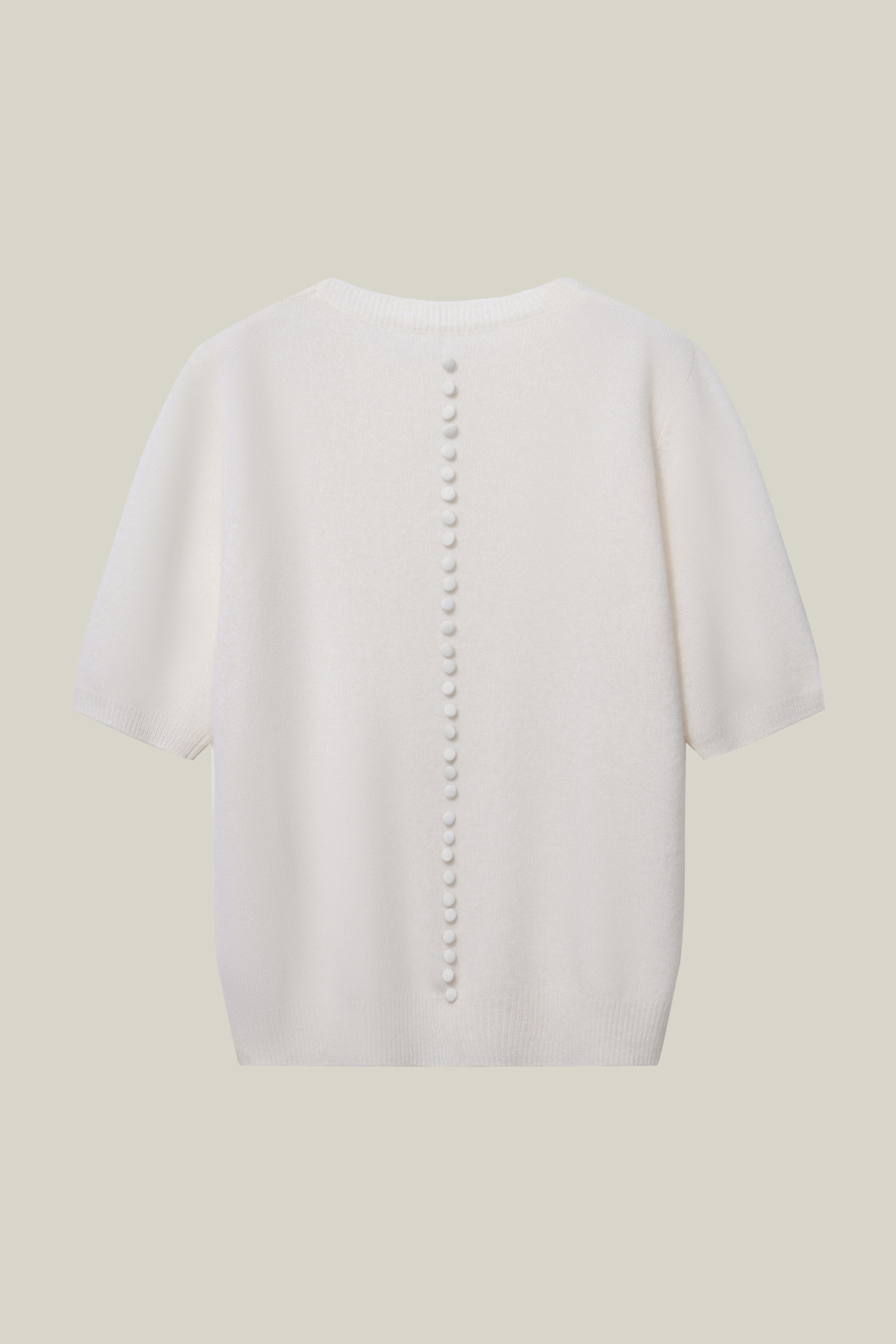 CLASSIC SHORT SLEEVE CREW-NECK IN CASHMERE